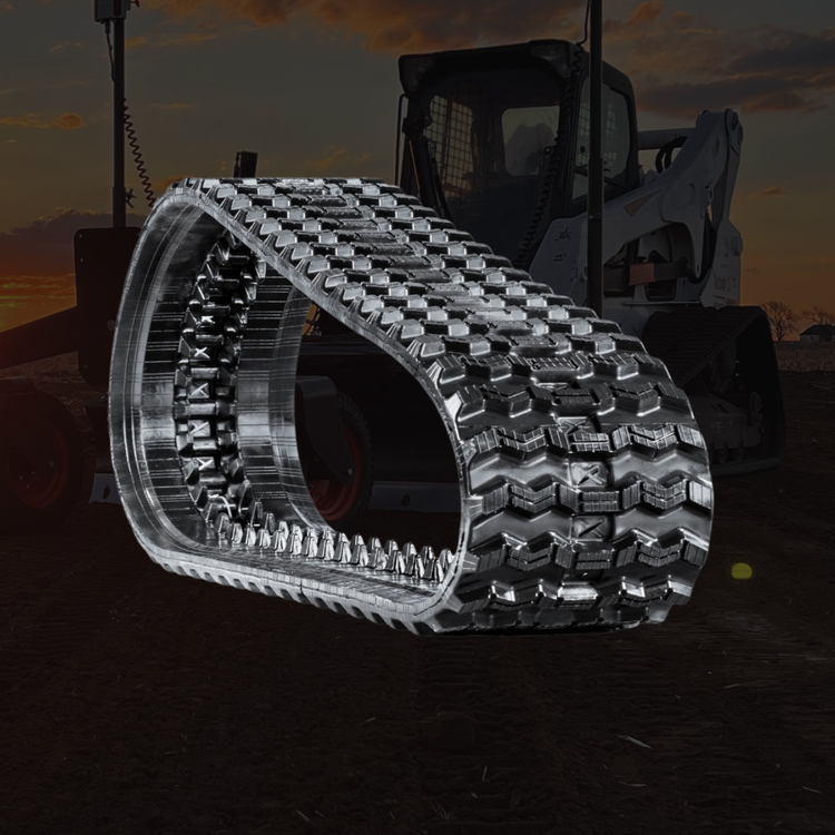Bobcat T870 rubber tracks - 450x86x60 Zig-Zag tread - image 1