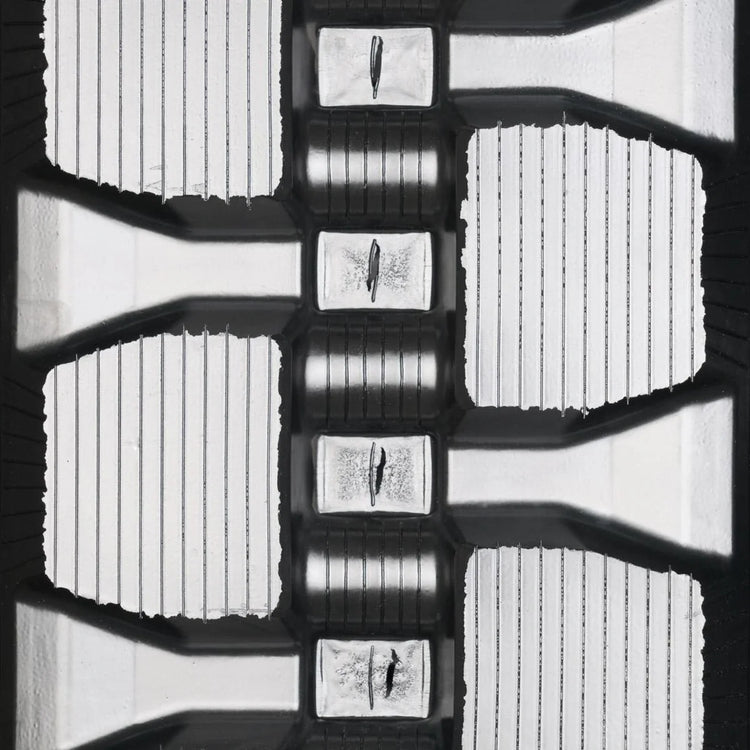 Bridgestone 320x86Bx53 Staggered Block rubber track — tread detail