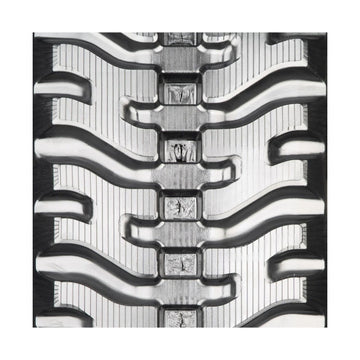 Close-up of Bridgestone 450x86x60 Vortech rubber track — tread detail