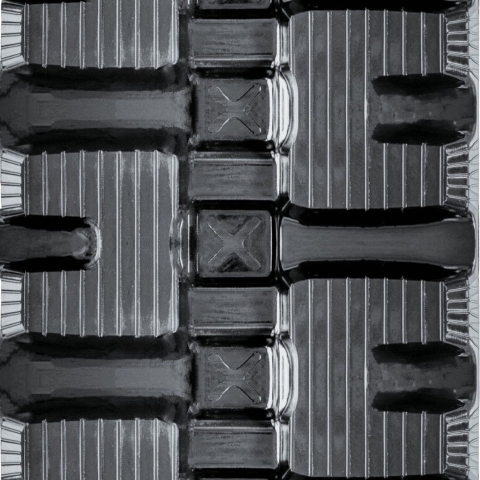 C-Block / aggressive tread rubber track close-up