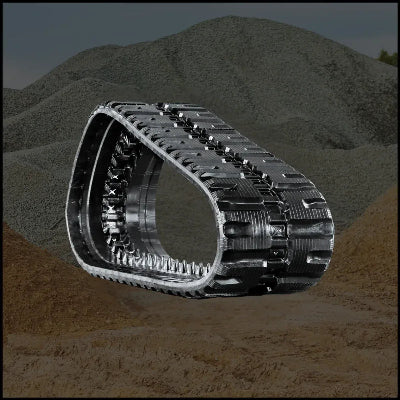 C-Block tread design – professional-grade mini excavator track, impact-resistant geometry
