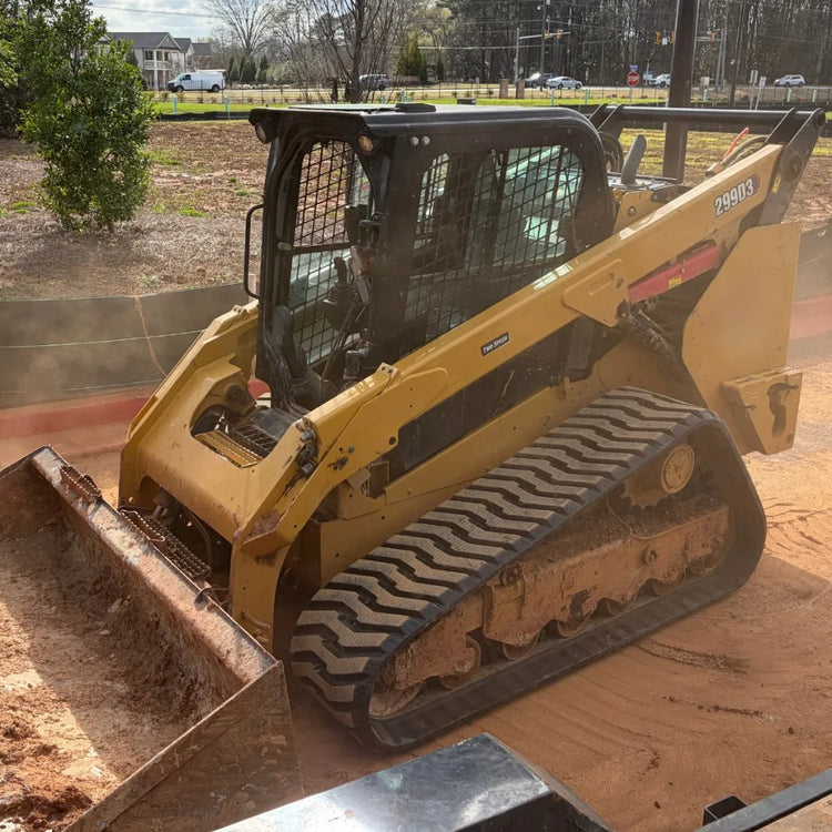 CAT 299D3 compact track loader on rubber tracks — TrackTECH