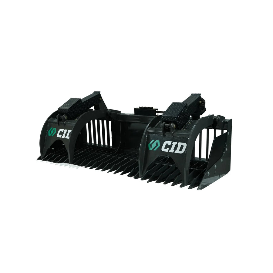 CID root grapple attachment for skid steer and compact track loader