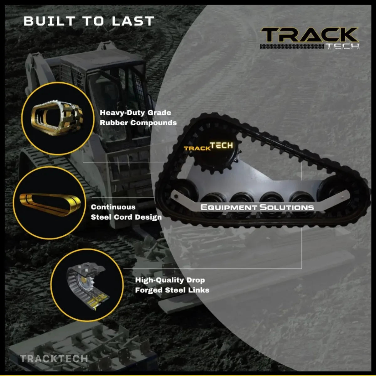 New Holland E26C Rubber Track | 300x52.5x74 - OEM Spec Replacement Rubber Track