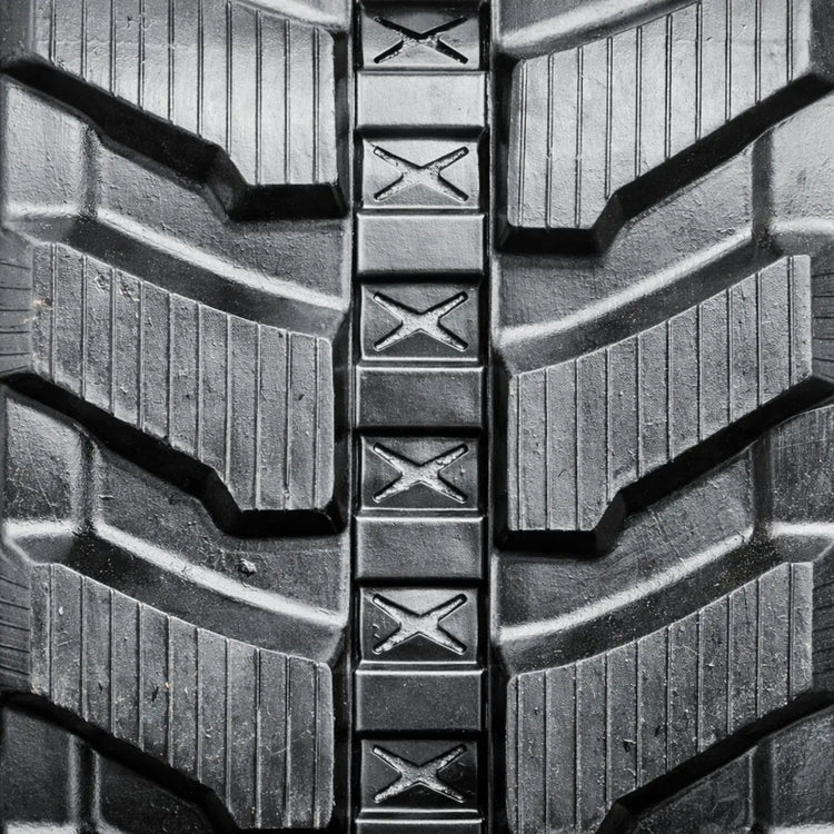 Cat E70B 450x71x82 Directional Rubber Track tread close-up