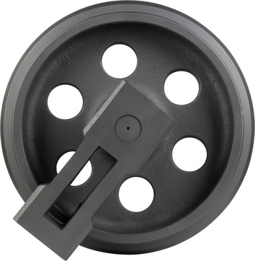 Takeuchi TB280FR Front Idler | Part #05614-03100 - close up