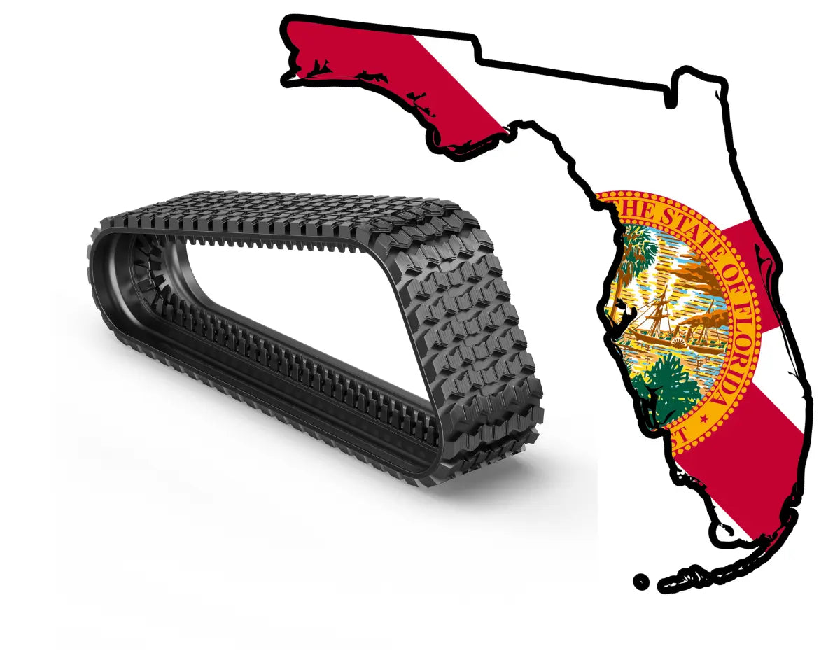 Rubber tracks delivered to Florida, FL