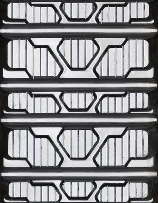Heavy-Duty 160x87.63x37 Multi-Bar rubber track - internal guide view