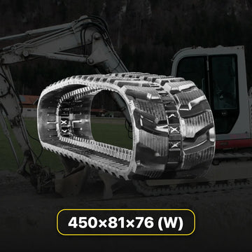 450x81Wx76 Rubber Track | Staggered Block