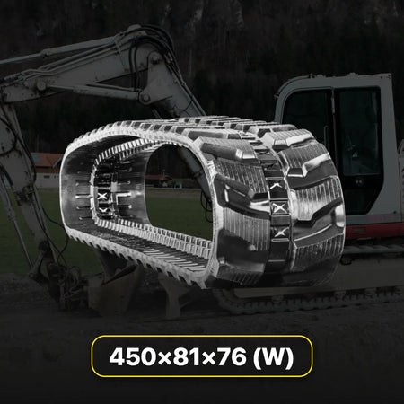 450x81Wx76 Rubber Track | Staggered Block