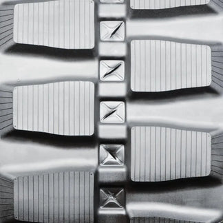 450x86x56 Block rubber track — tread detail