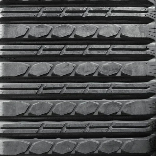 Cat 277B 457x101.6x56 Multi-Bar Rubber Track Tread Close-Up