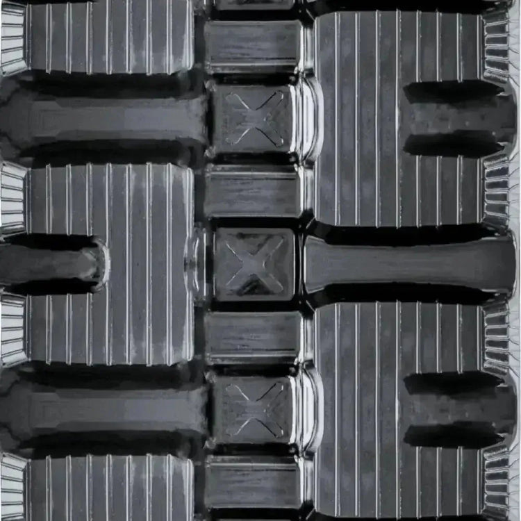 Mustang MTL325 skid steer rubber track – Zig-Zag tread
