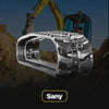 Heavy-Duty rubber track engineered for construction durability – overhead shot