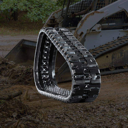 320×86×52 rubber track for Bobcat T650 — durable replacement track with traction tread pattern.