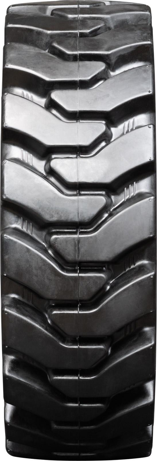 12-16.5 Left Mounted Heavy Duty Solid Rubber Tire