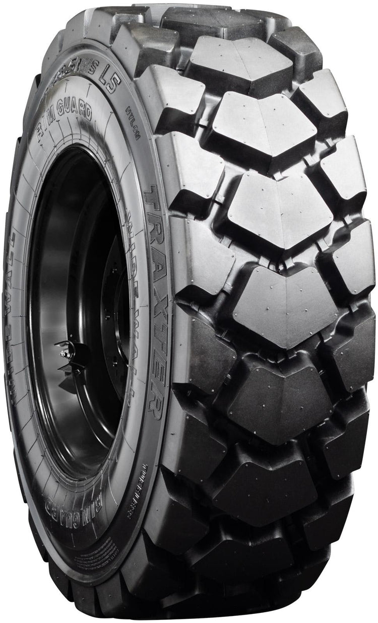 12x16.5 (12-16.5) 14-Ply Skid Steer Heavy Duty Tire Mounted On Rims