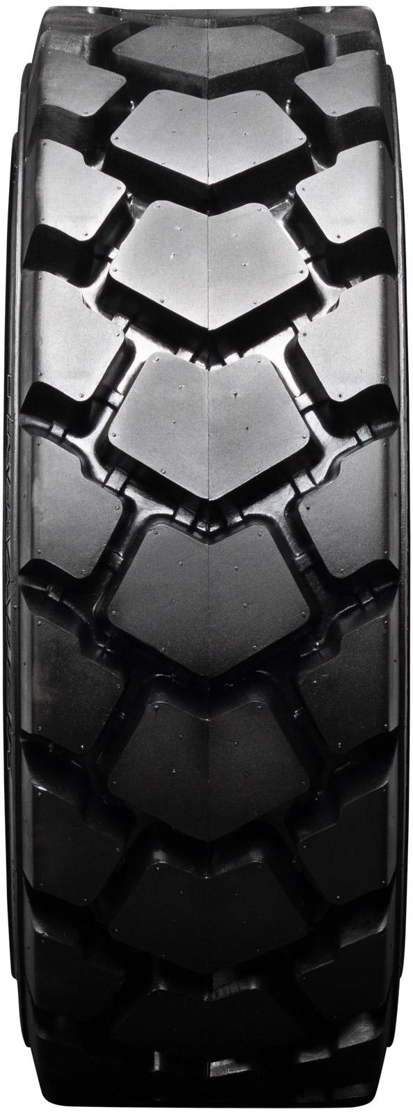 12x16.5 (12-16.5) 14-Ply Skid Steer Heavy Duty Tire Mounted On Rims