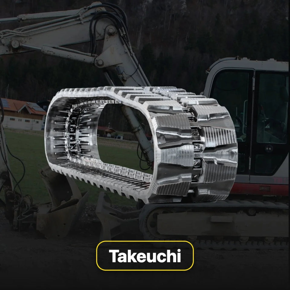 Takeuchi rubber tracks for TL compact track loaders and TB mini excavators — TrackTECH