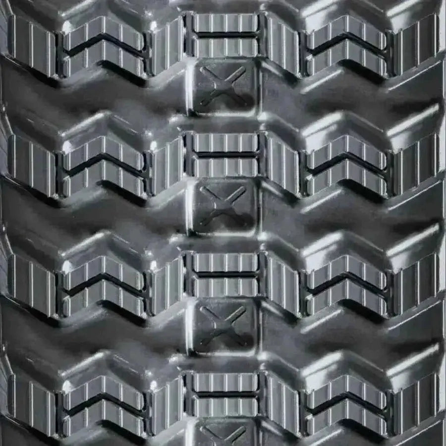Zig-Zag rubber track tread pattern