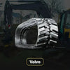 Construction-Grade rubber track with continuous steel cord – profile view