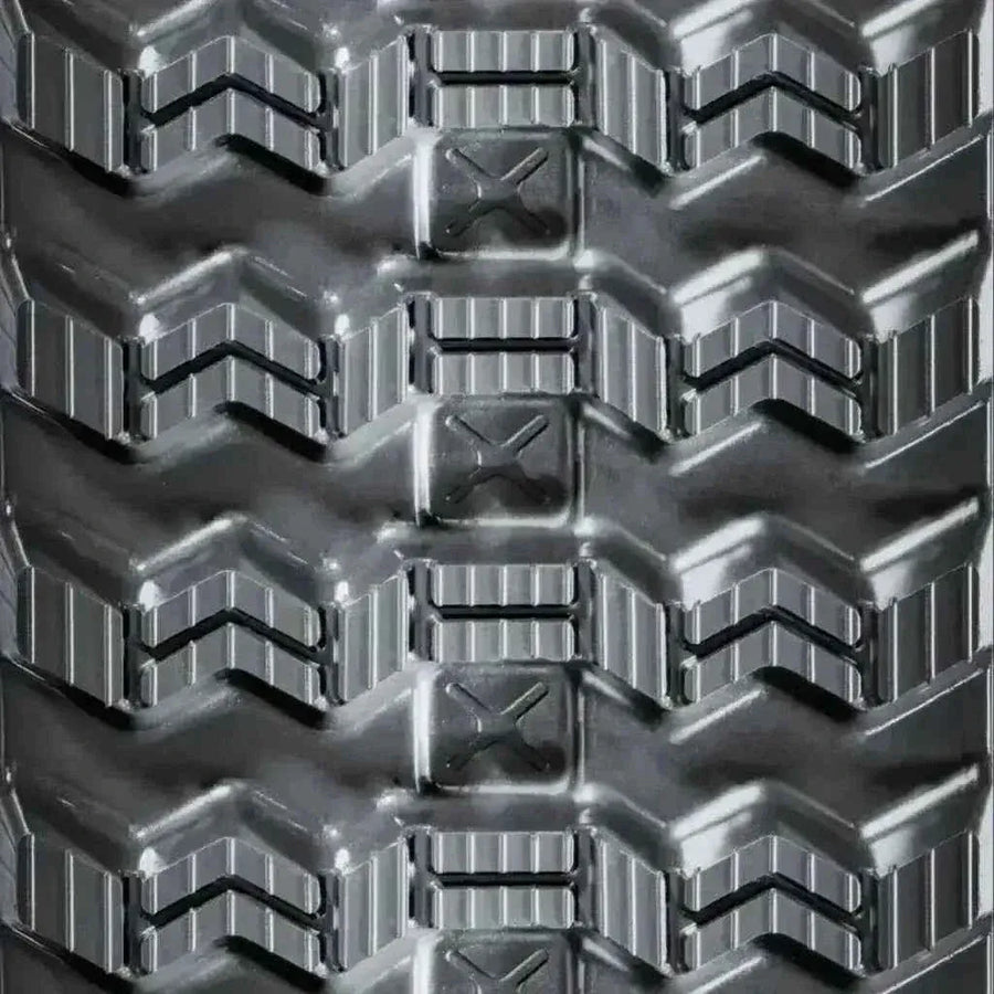 Zig-Zag rubber track tread pattern