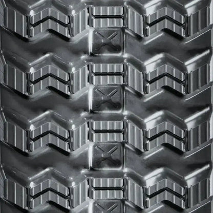Volvo MCT135C rubber track 450x86x56 tread pattern close-up for enhanced grip and durability.
